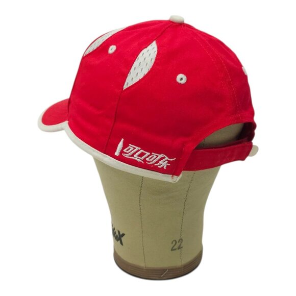 2008 Coca Cola Beijing Olympics Adjustable Embroidered Cap Trucker Baseball Hat - Picture 15 of 16